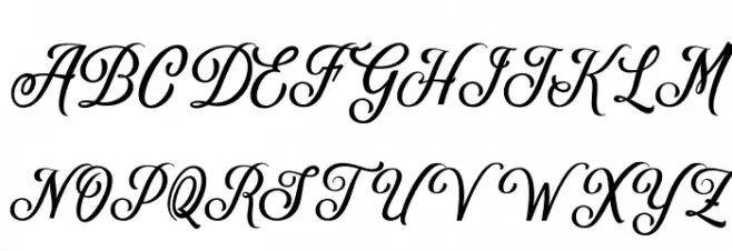 DelighterScript Schriftart Groß