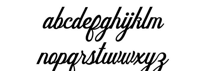 DelighterScript फ़ॉन्ट लोअरकेस