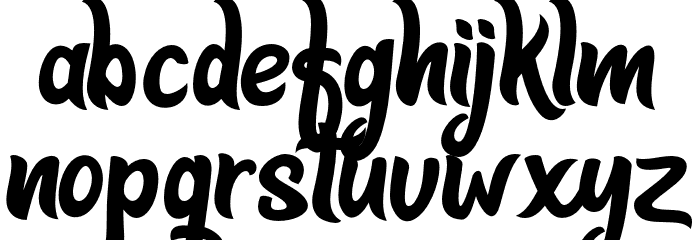 Delighters Font LOWERCASE