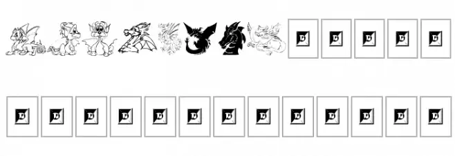 Delightful Lil Dragons Polices MAJUSCULES