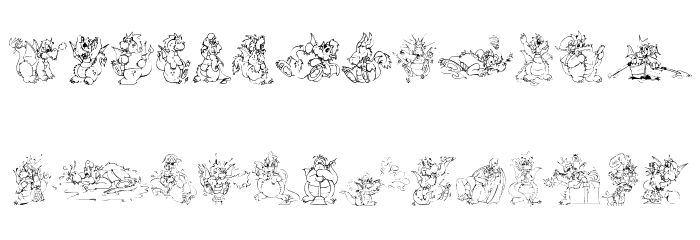 Delightful Lil Dragons Schriftart Kleinbuchstaben