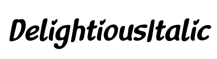 Delightious Italic  Frei Schriftart Herunterladen