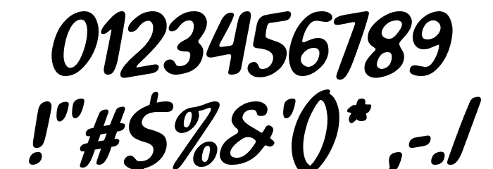 Delightious Italic Font OTHER CHARS