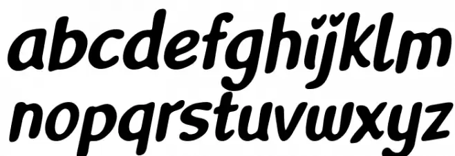 Delightious Italic 字体 小写