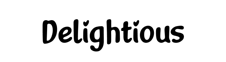 Delightious  フリーフォントのダウンロード