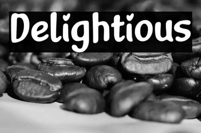 Delightious 字体 examples
