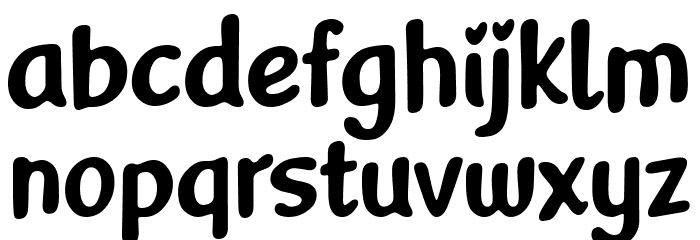 Delightious Font LOWERCASE