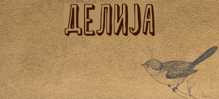 Delija Font examples