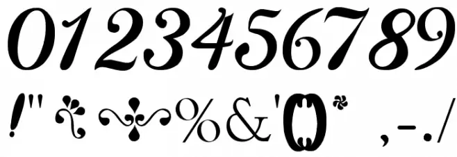 Delikatessen Font OTHER CHARS