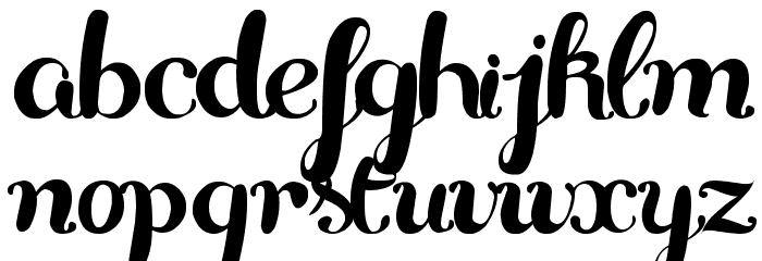 Delikatessen Font LOWERCASE