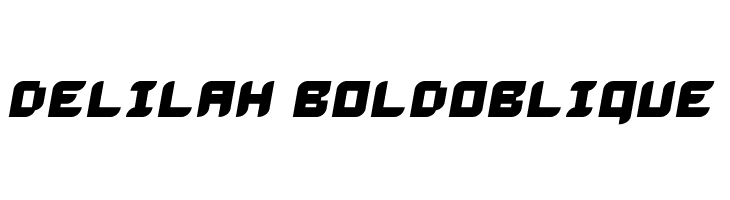 Delilah BoldOblique  baixar fontes gratis