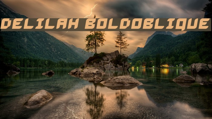 Delilah BoldOblique Example 1