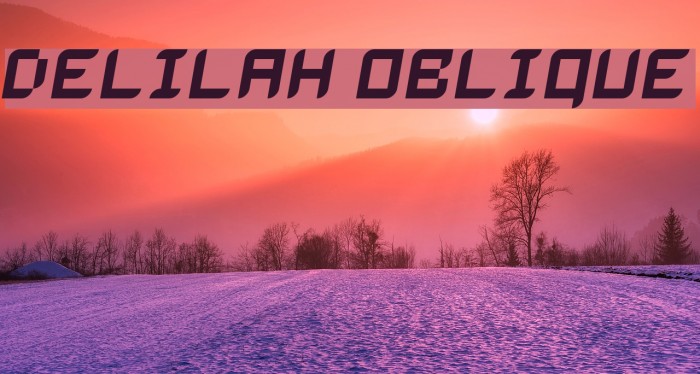 Delilah Oblique Example 2