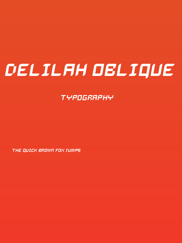 Delilah Oblique Poster