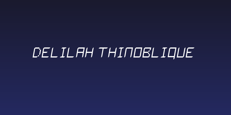 Delilah ThinOblique Social Header