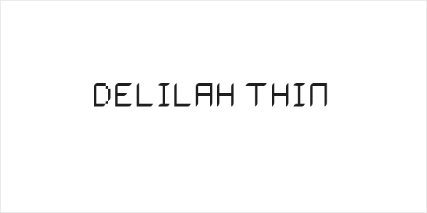 Delilah Thin Logo