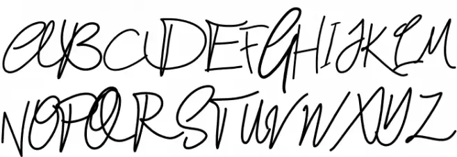 Delilah 字体 大写