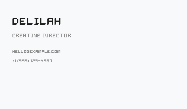 Delilah Business Card
