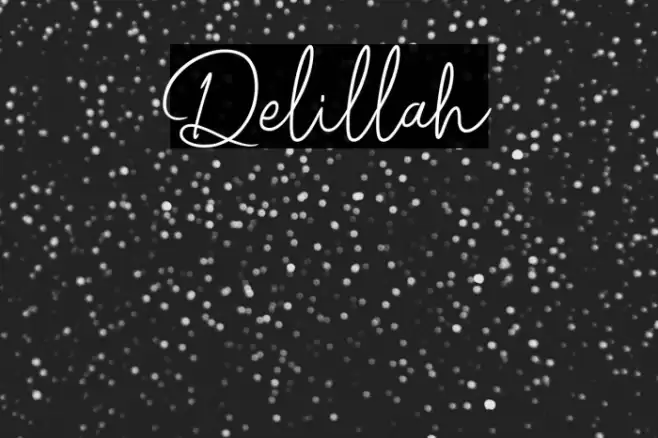 Delillah Schriftart examples