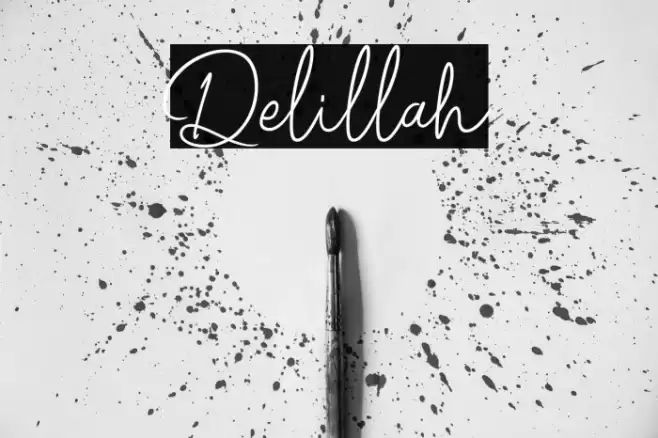 Delillah Schriftart examples