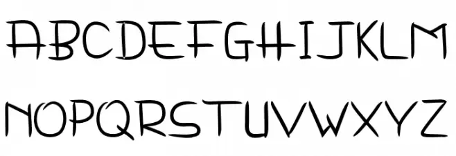Delima Notes Шрифта ВЕРХНИЙ