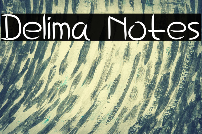 Delima Notes Font examples