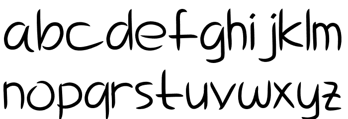Delima Notes Font LOWERCASE