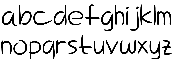 Delima Notes Font LOWERCASE