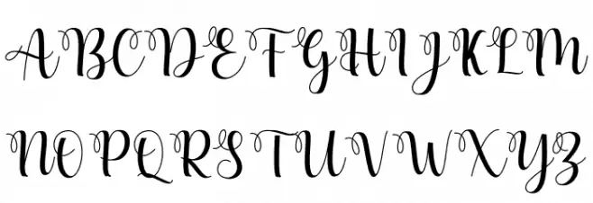 Delima Font UPPERCASE