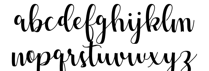 Delima Font LOWERCASE