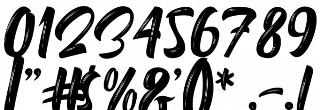 Delimax-Regular Font OTHER CHARS