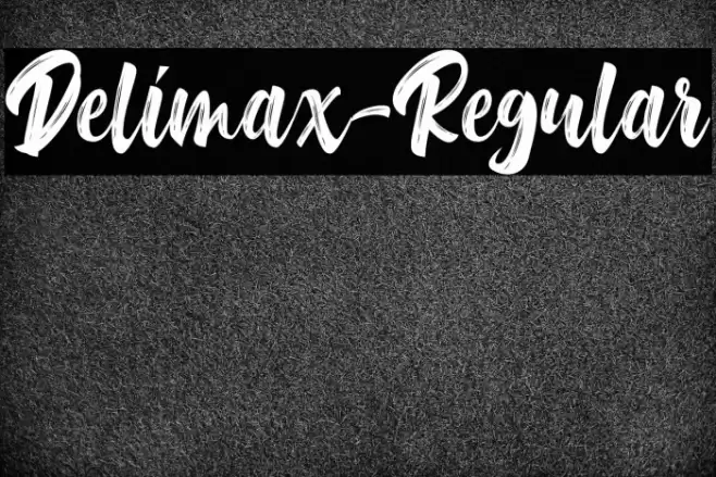 Delimax-Regular Font examples