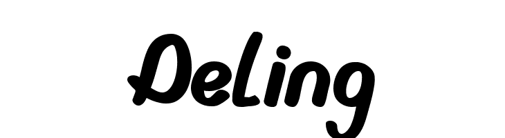 Deling  नि: शुल्क फ़ॉन्ट्स डाउनलोड