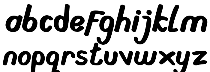 Deling Font LOWERCASE