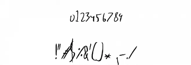 Delinquence Font OTHER CHARS