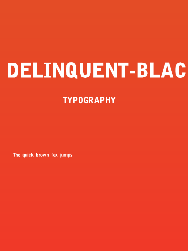 Delinquent-Black Poster