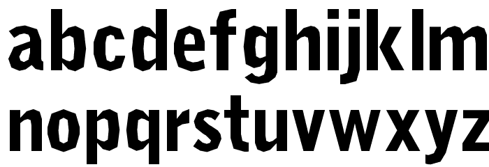 Delinquent-Black Schriftart Kleinbuchstaben