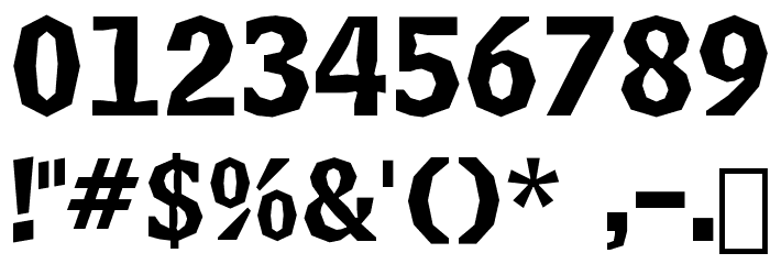 Delinquent-Caps Font Alte caractere