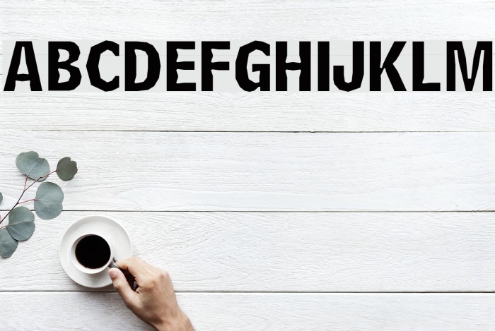 Delinquent-Caps Font examples