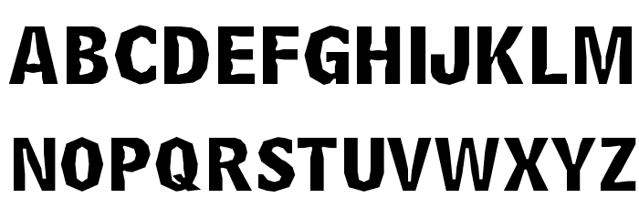 Delinquent-Caps Font Litere mici
