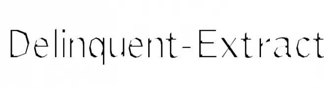 Delinquent-Extract  font caratteri gratis