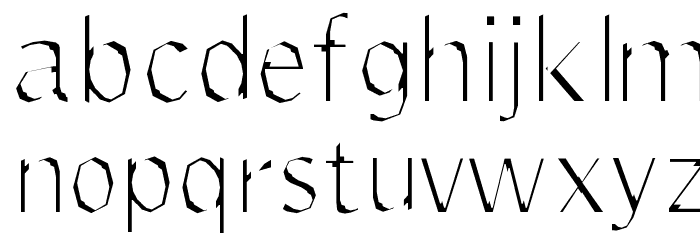 Delinquent-Extract Font LOWERCASE