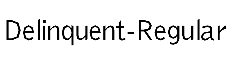 Delinquent-Regular Font