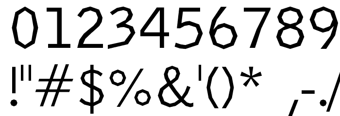 Delinquent-Regular Font OTHER CHARS