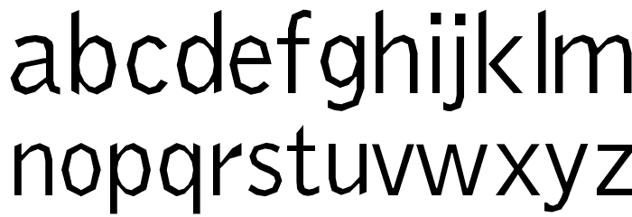 Delinquent-Regular Font LOWERCASE