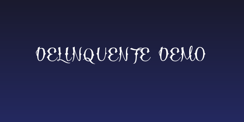 Delinquente Demo Social Header
