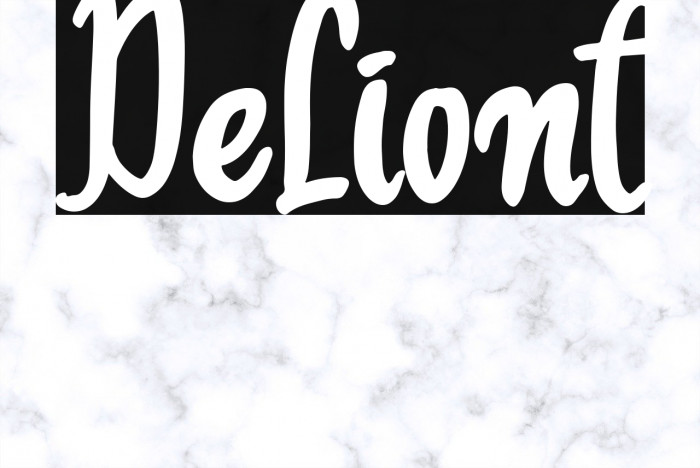 Deliont Font examples