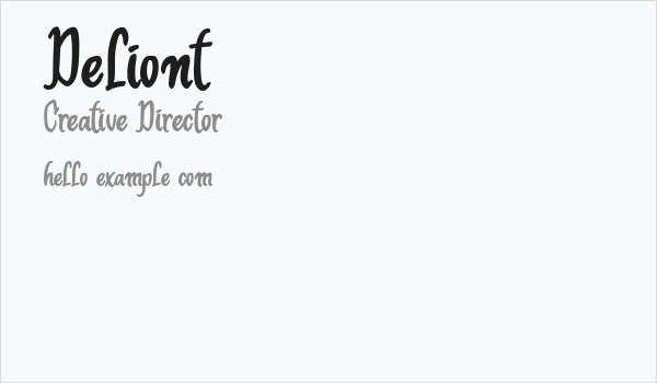 Deliont Business Card