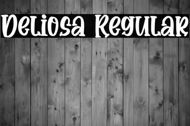 Deliosa Regular Font examples