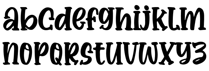 Deliosa Regular Font LOWERCASE